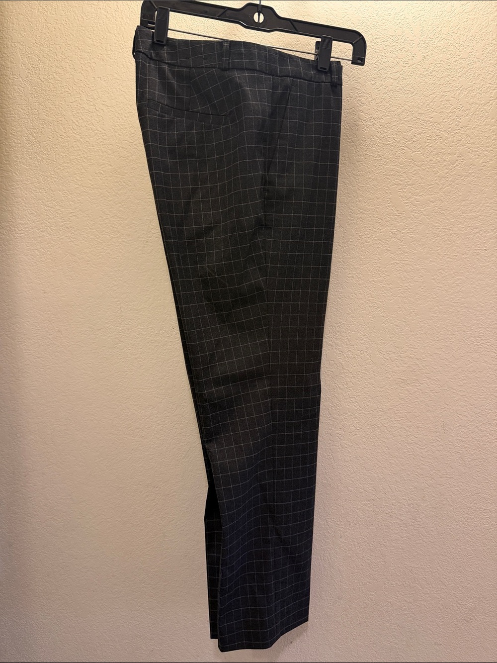 Banana Republic Charcoal Windowpane Dress Pants